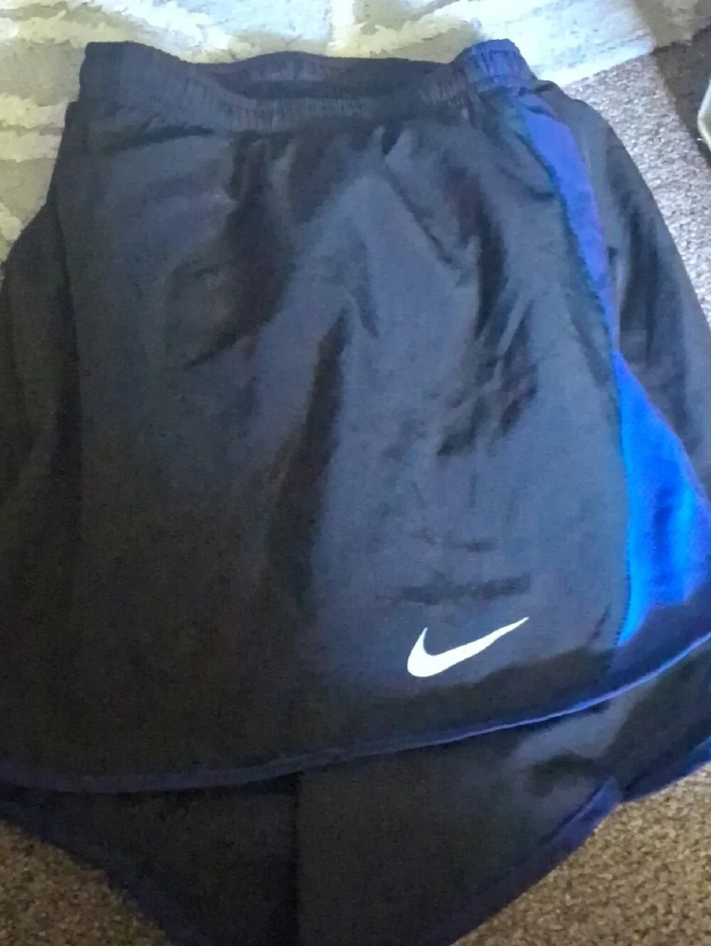 Nike Women's Black Athletic Shorts with Contrast Trim